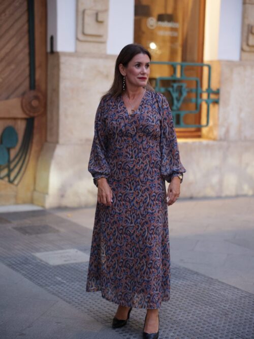 Vestido Gabriela Marrón