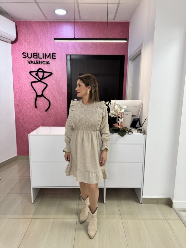 Vestido Melani Beige - Imagen 2