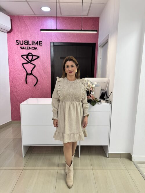 Vestido Melani Beige