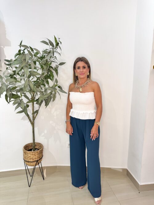 Pantalón Livi Largo Azul Pato