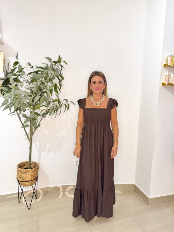 Vestido Carmen Chocolate - Imagen 4