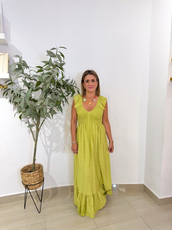 Vestido Elvi Pistacho - Imagen 2