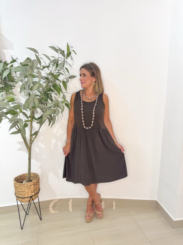 Vestido Lali Chocolate - Imagen 2