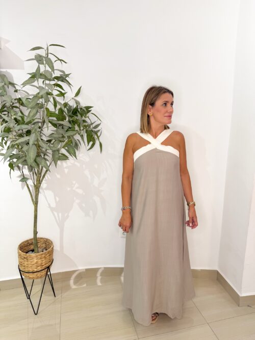 Vestido Cleo Beige