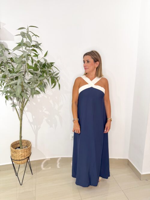 Vestido Cleo Azul Marino