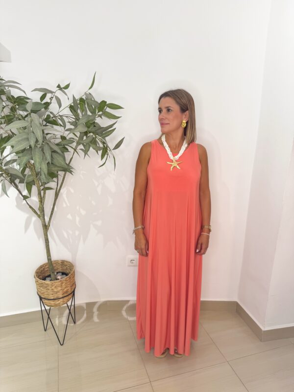 Vestido Aza Melocotón - Imagen 2