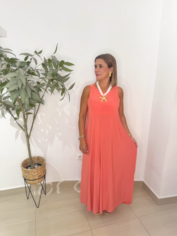 Vestido Aza Melocotón - Imagen 3