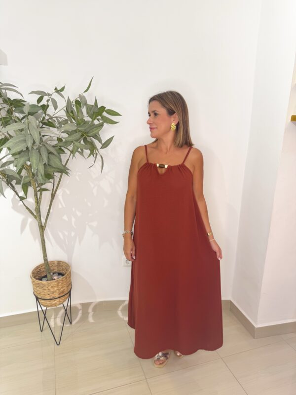Vestido Teja Bolitas - Imagen 2