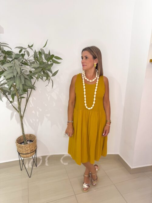 Vestido Lali Ocre