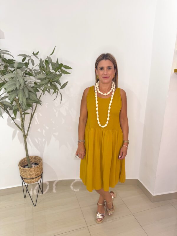 Vestido Lali Ocre - Imagen 2