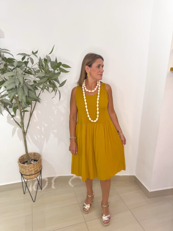 Vestido Lali Ocre - Imagen 3