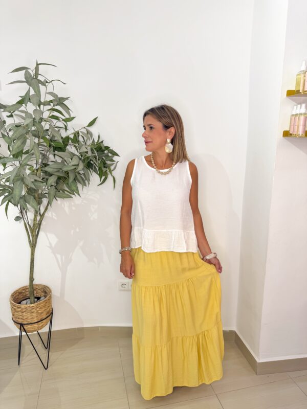 Top Peplum Blanco - Imagen 2