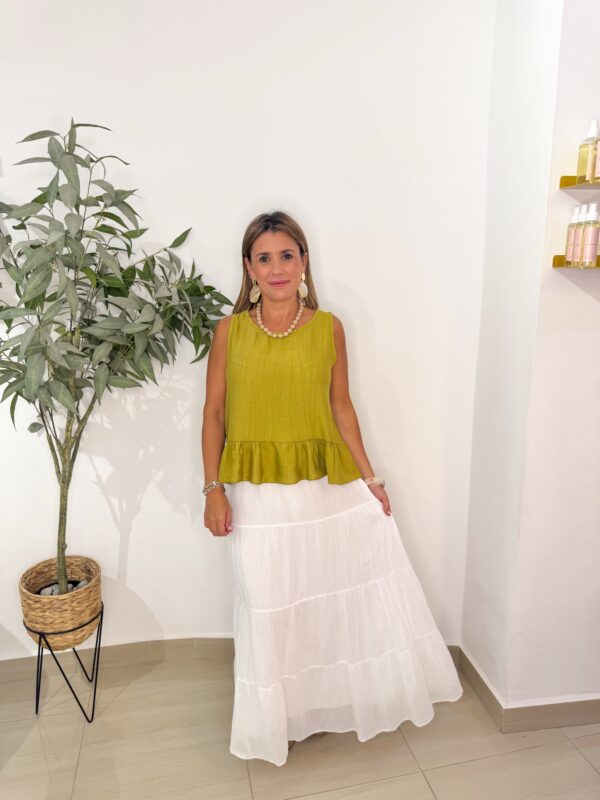 Top Peplum Verde - Imagen 2