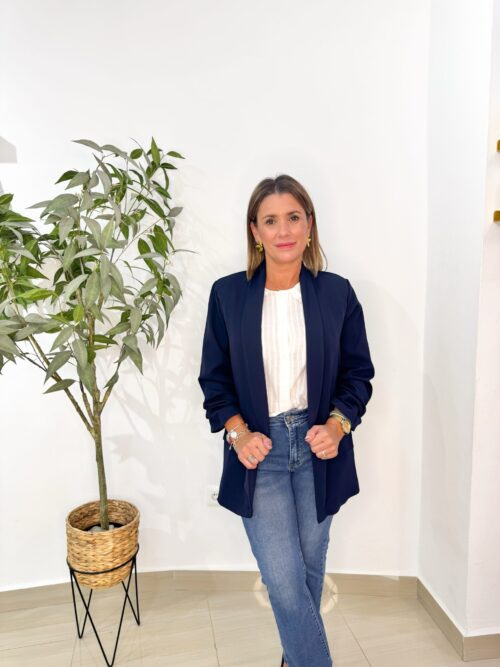 Blazer Creta Azul Marino