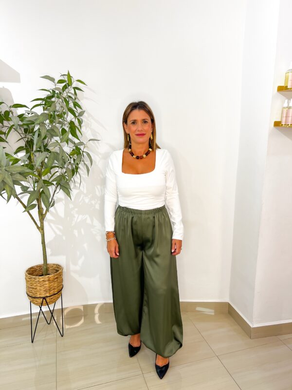 Pantalón Bombacho Majo Verde - Imagen 2
