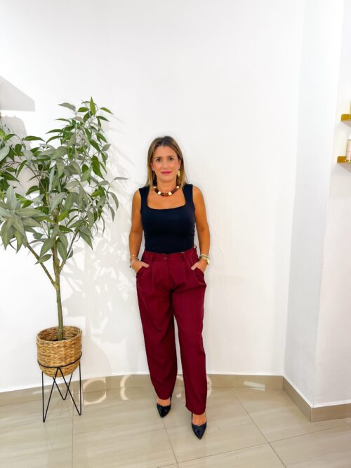 Pantalón Gaia Burdeos