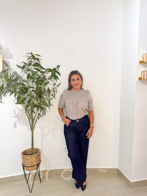 Vaquero Wideleg Oscuro Costura