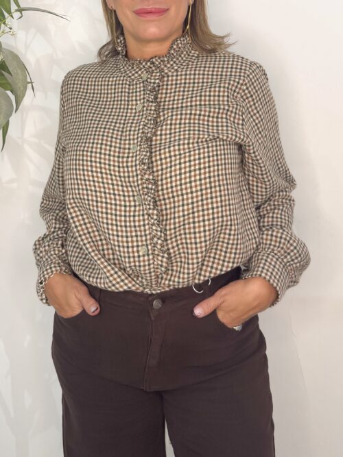 Camisa Cuadros Marrón