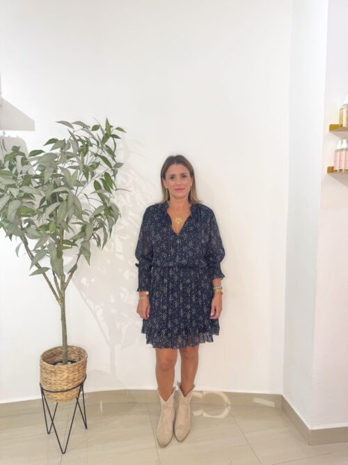 Vestido Lacy Azul Marino