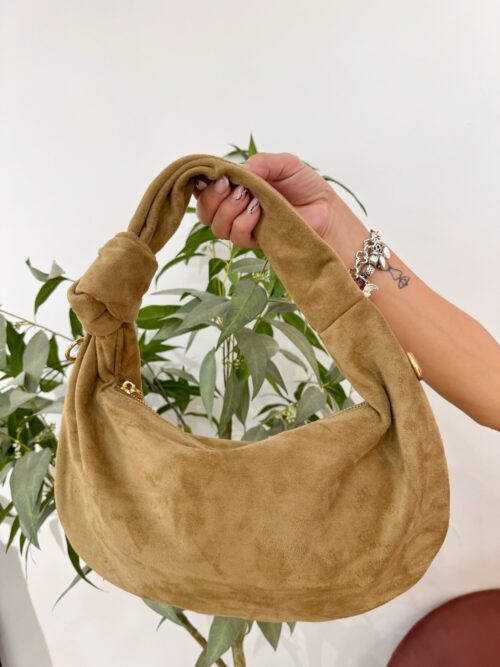 Bolso Nudo Taupe