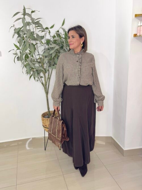 Falda Micropana Chocolate