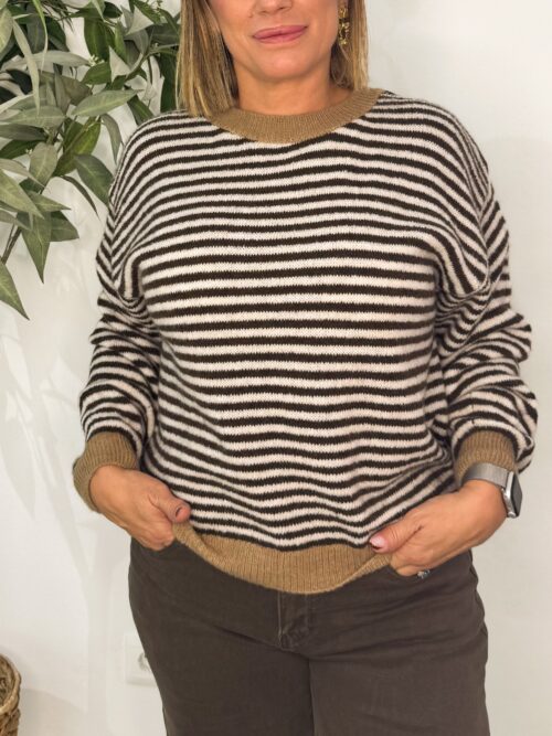 Jersey Rayas Chocolate