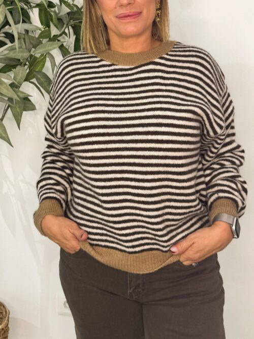 Jersey Rayas Chocolate