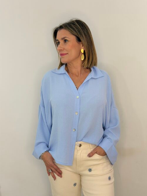 Camisa Oversize Azul