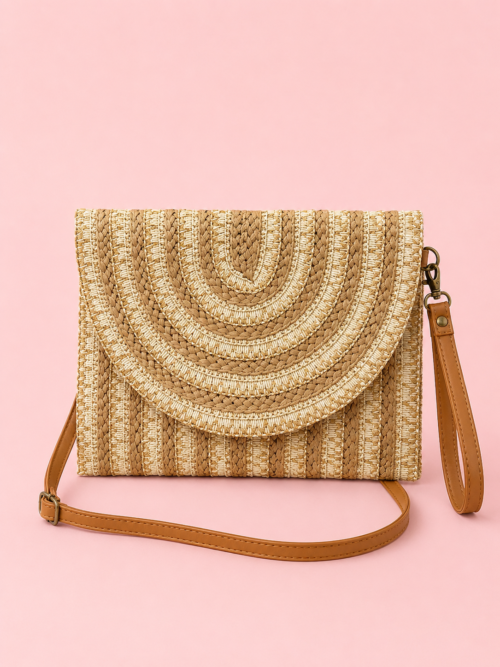Bolso Rafia Circle