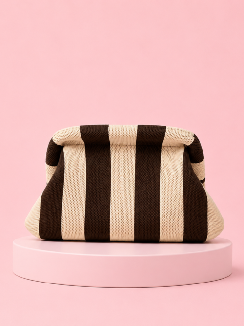 Bolso Rayas Chocolate