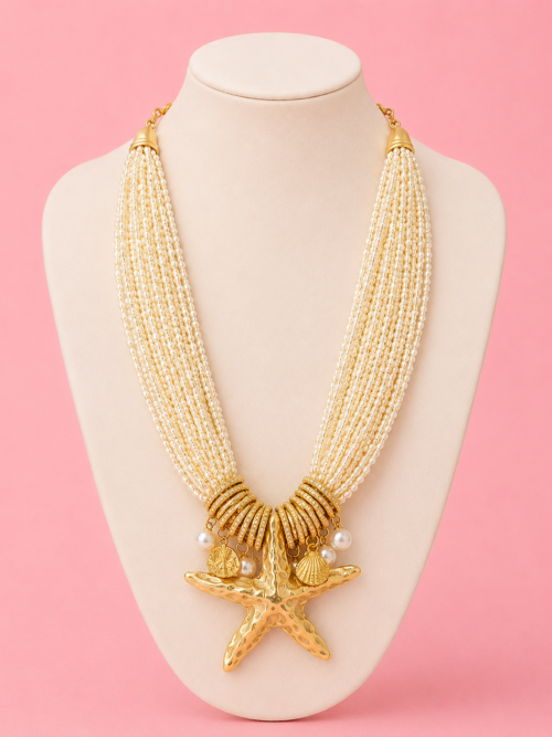 Collar Maxi Estrella Beige