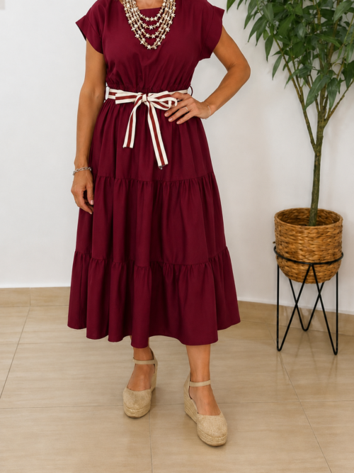 Vestido Katia Granate