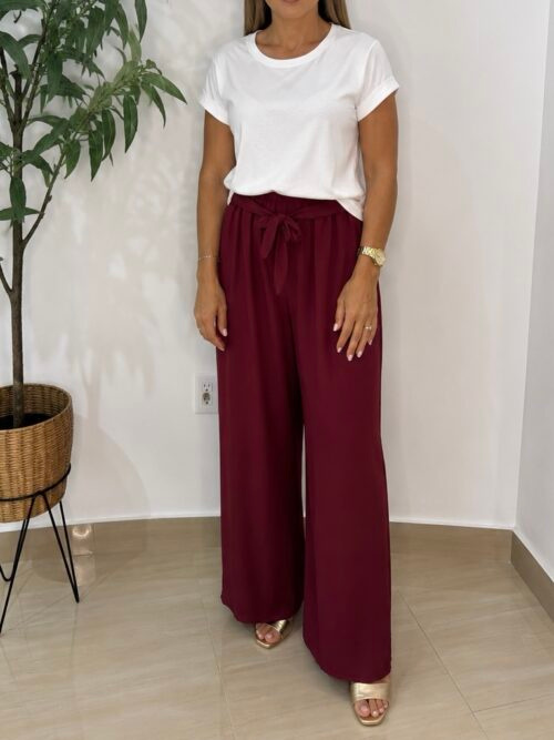 Pantalón Livi Largo Granate