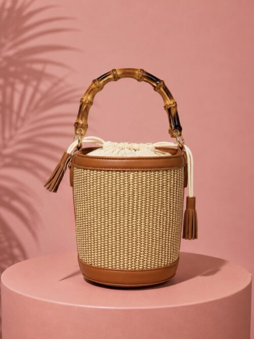 Bolso Asa Madera Marrón