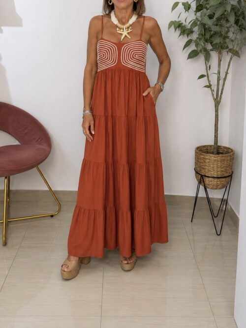 Vestido Rope Teja