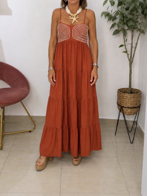 Vestido Rope Teja