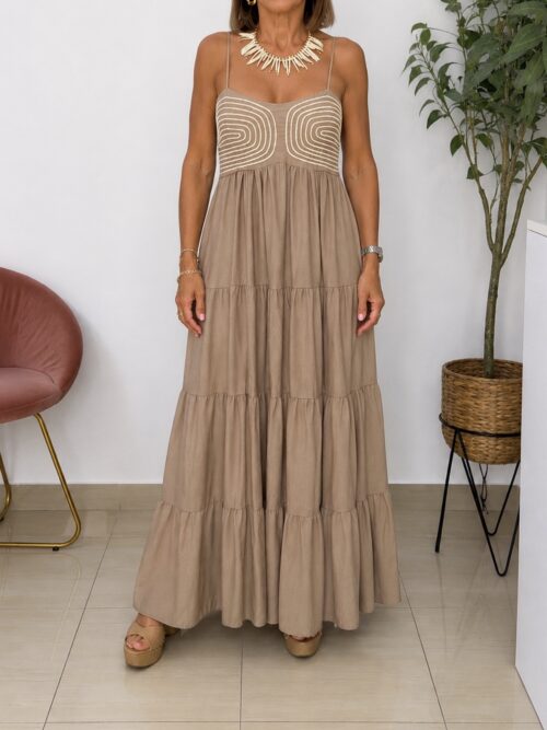 Vestido Rope Beige