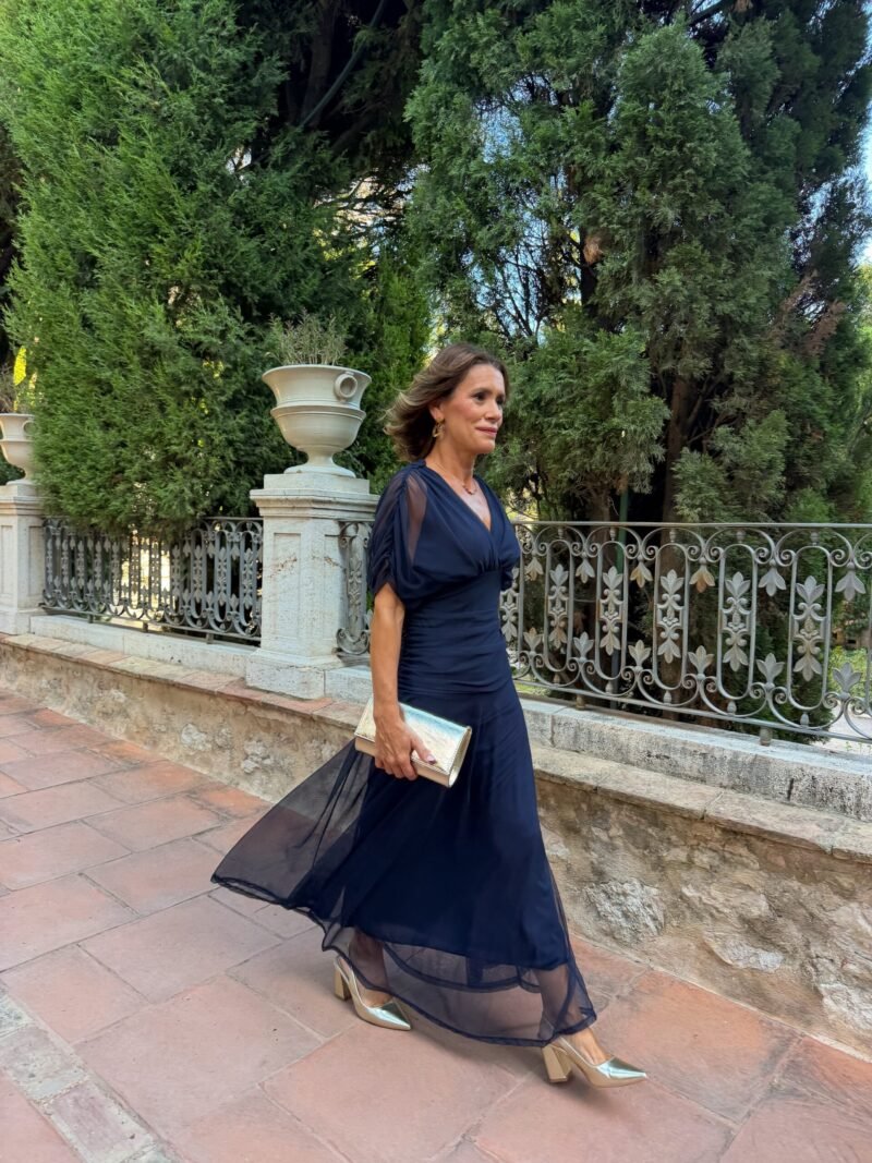 Vestido Samantha Azul Marino