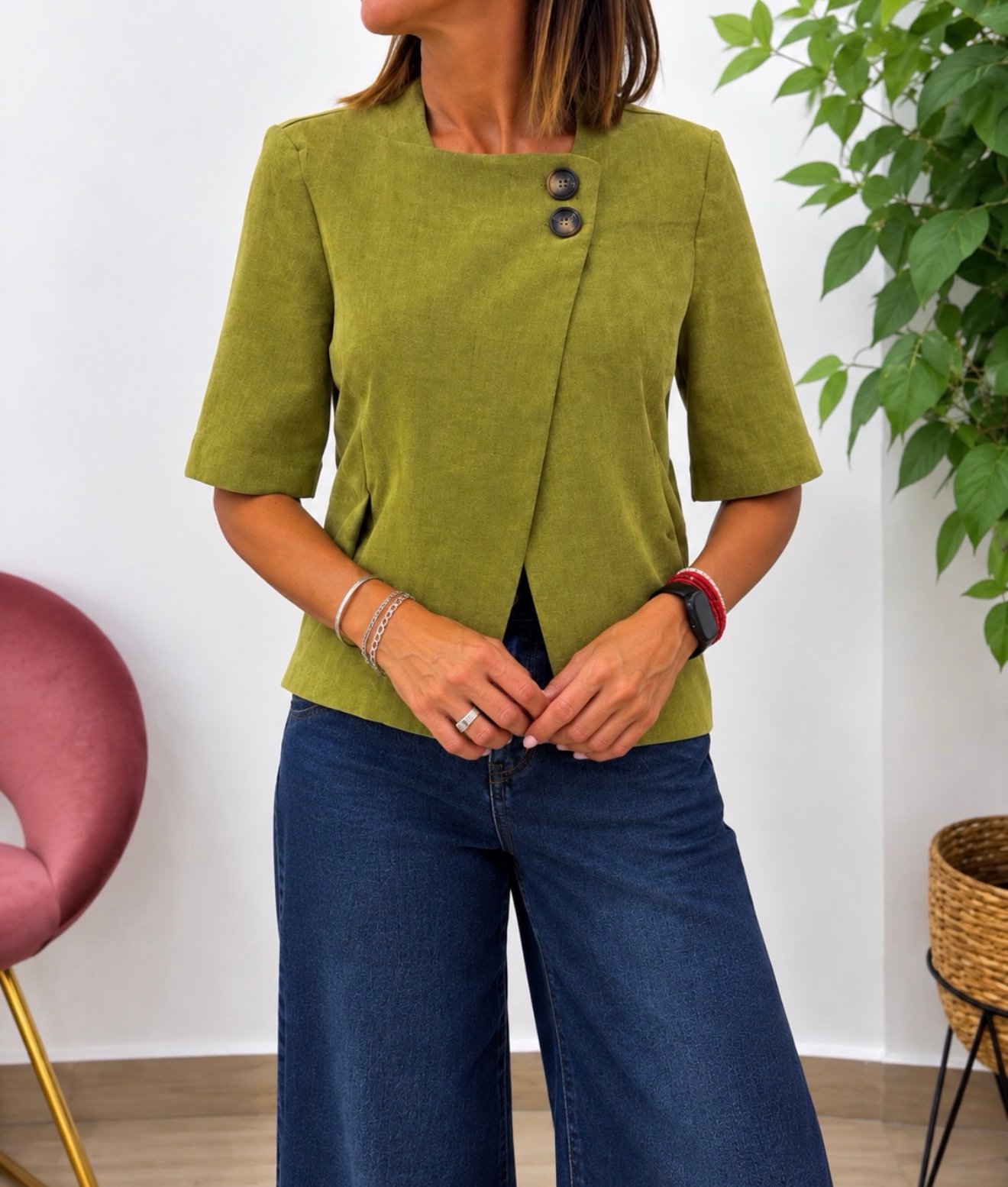 Chaqueta Valeria Pistacho