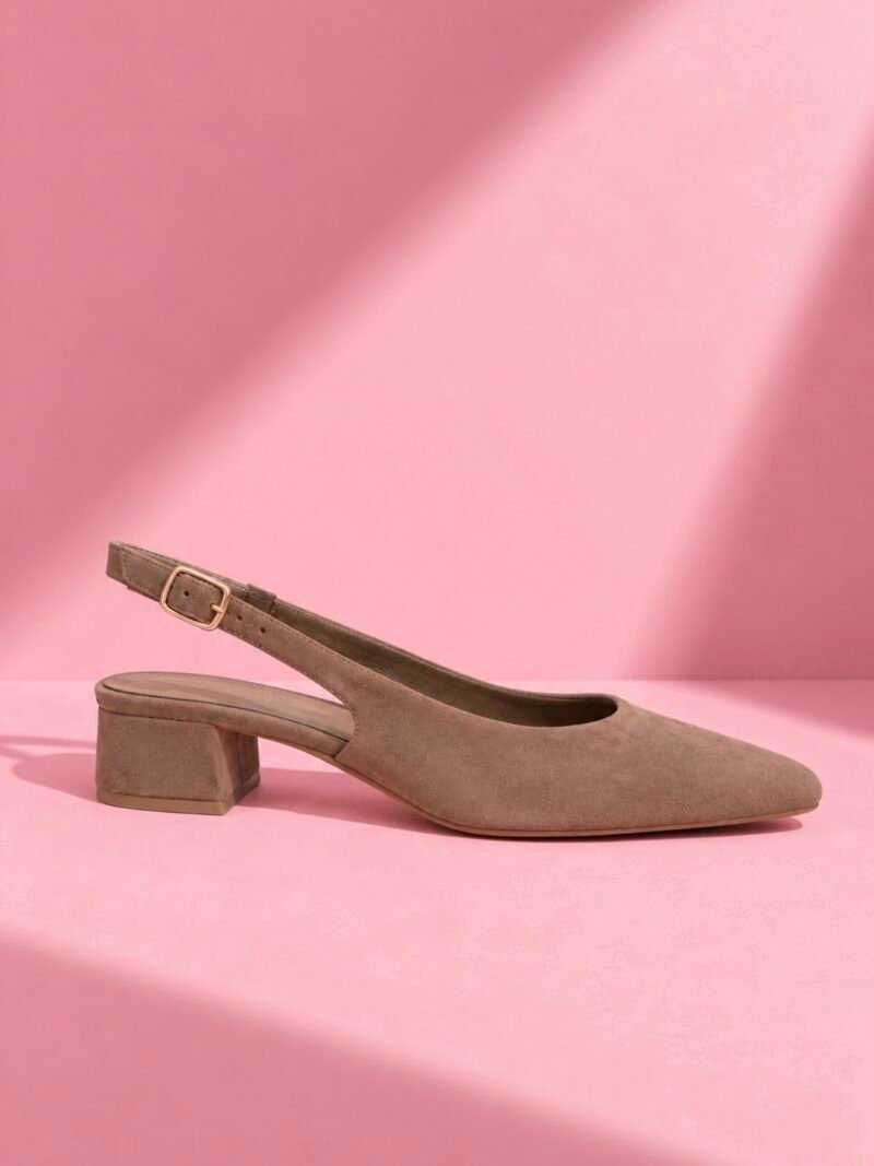 Zapato Slingback Antelina Topo