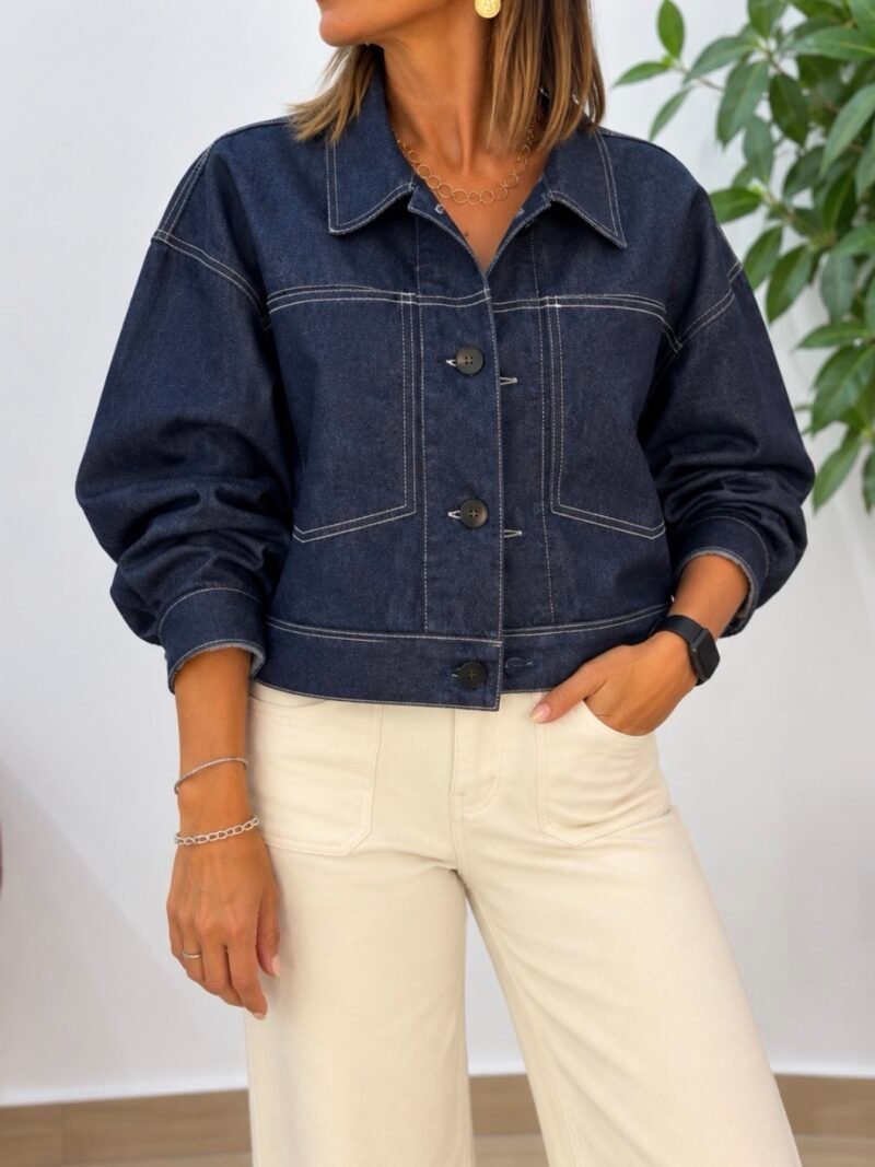Chaqueta Vaquera Crop